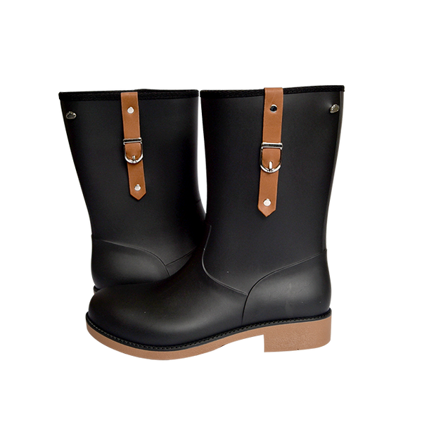 Midmar Mid-Calf Toffee Buckle Gumboot